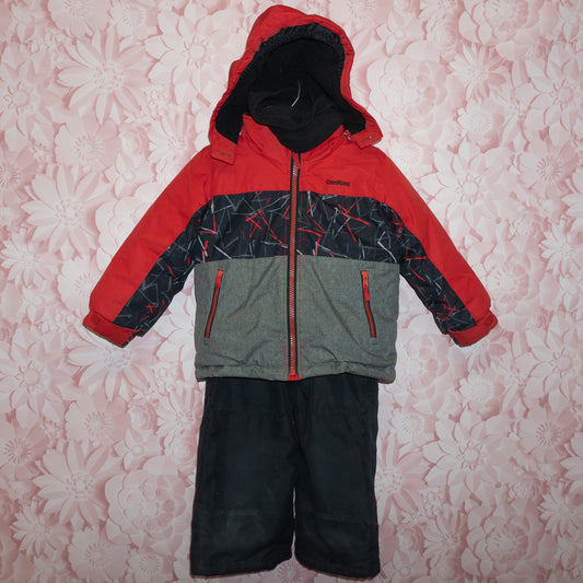 Orange & Black Snowsuit Size 4