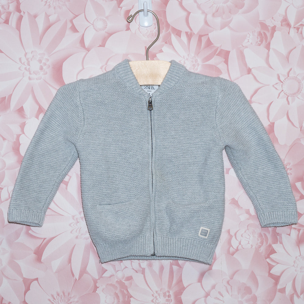 Knit Zip Sweater Size 6-9m