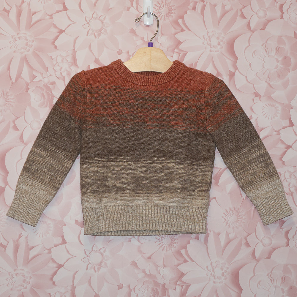 Brown-Orange Knit Sweater Size 4
