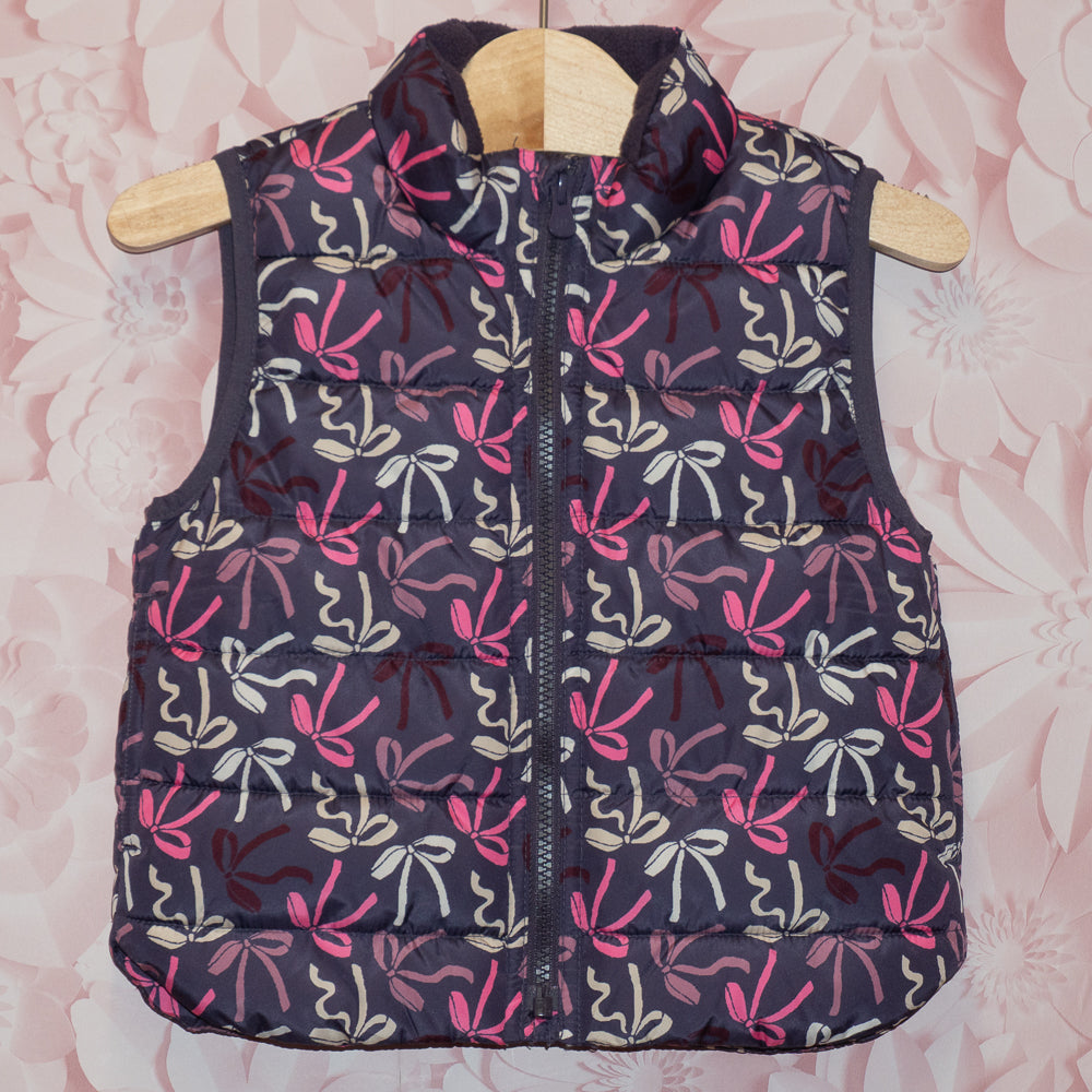 Bow Puffy Vest Size 2