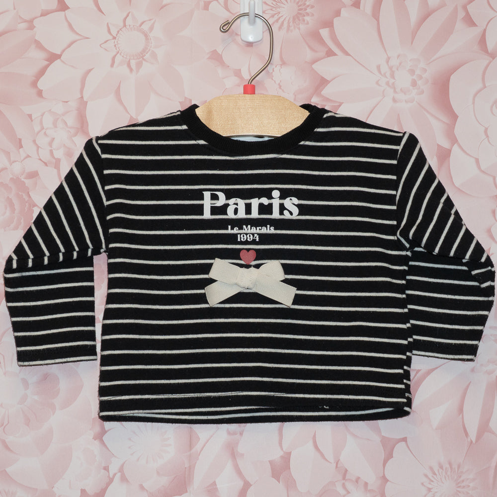 Striped Paris Top Size 12-18m