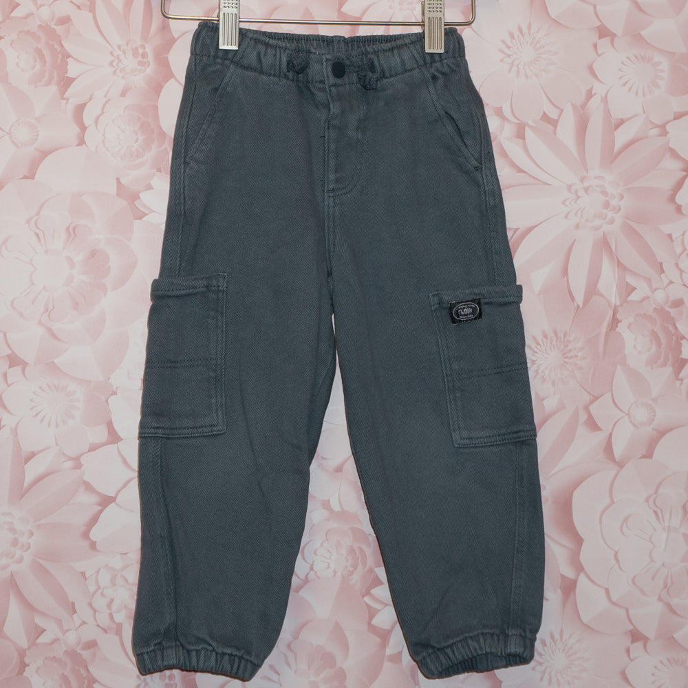 Gray Denim Barrel Jeans SIze 3