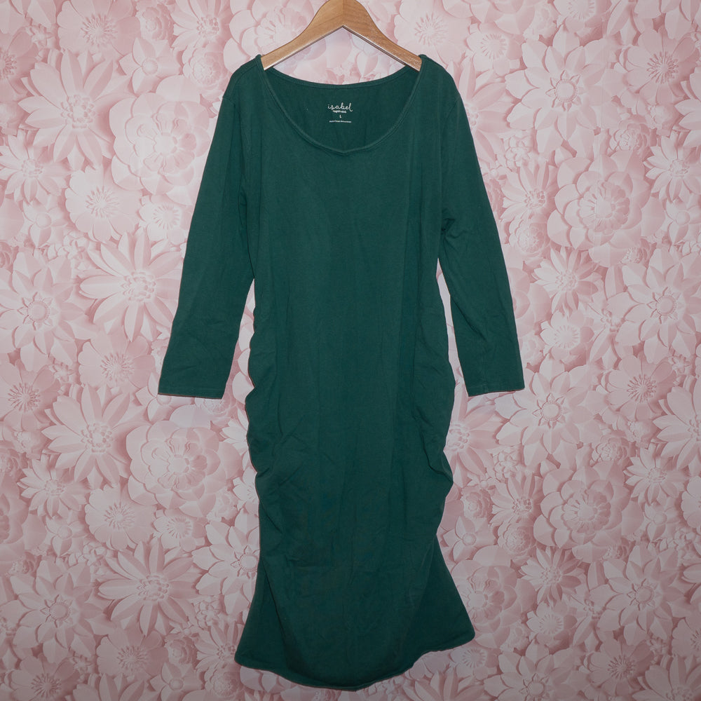 Green T-shirt Maternity Dress Size L