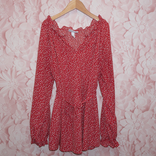 Floral Flowy Maternity Top Size L