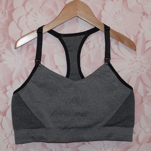 Heather Gray Nursing Sports Bra Size M