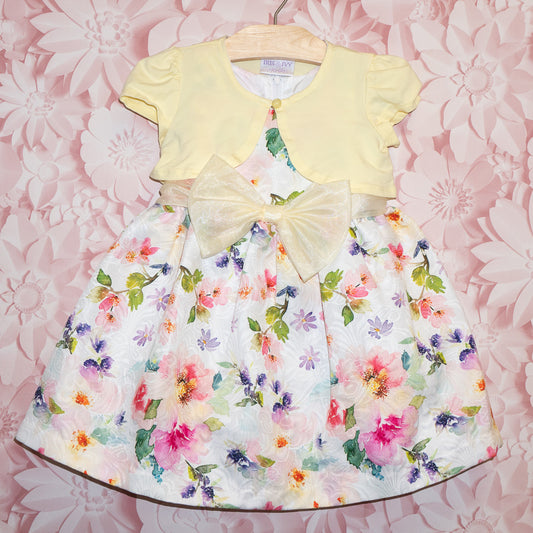 Floral Dress with Shrug Size 24m