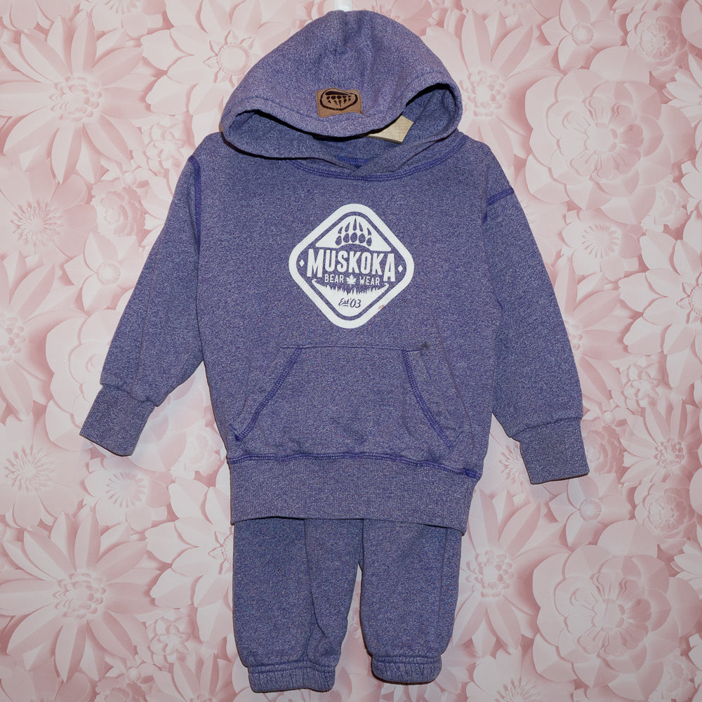 Purple Muskoka Bear Wear Set Size XXS (2-3)