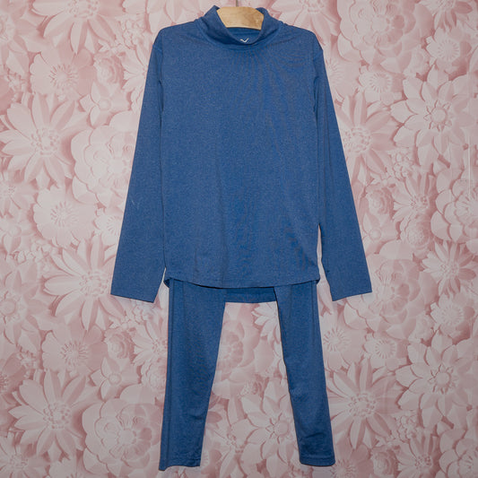 Blue Baselayer Set Size 7-8
