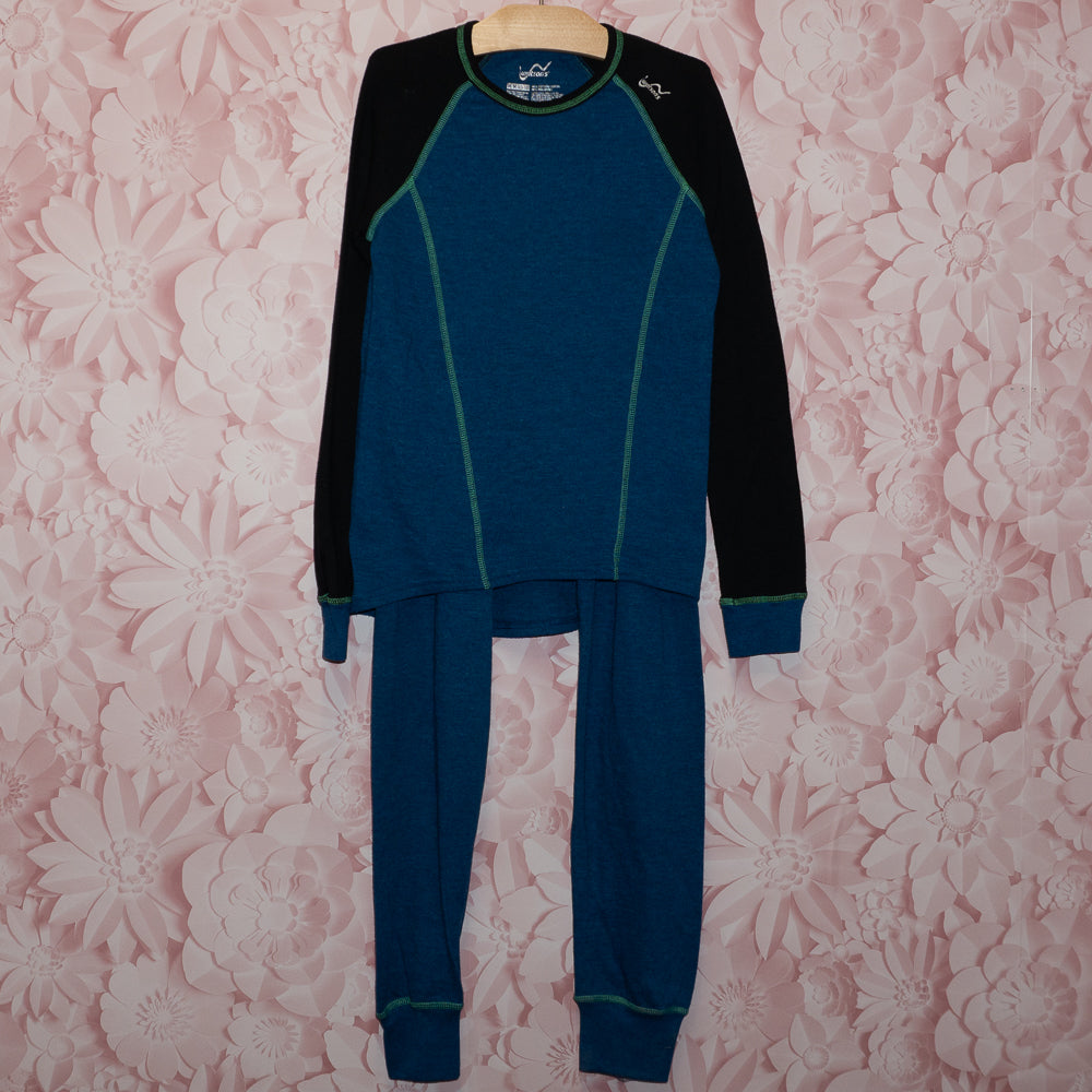 Blue Baselayer Set Size 10-12