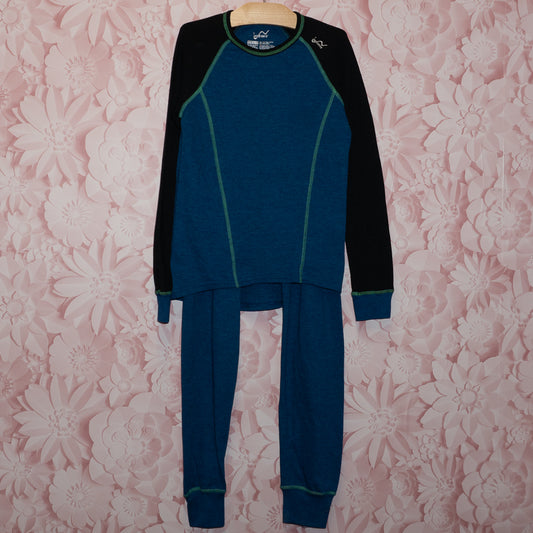 Blue Baselayer Set Size 10-12
