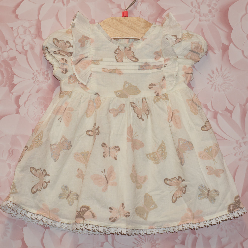Butterfly Dress with Socks Size 9m