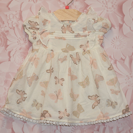 Butterfly Dress with Socks Size 9m