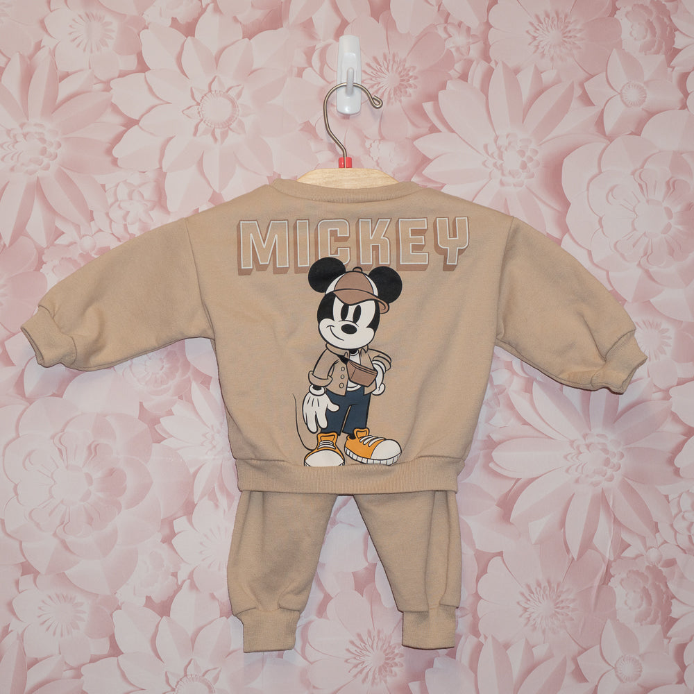 Beige Mickey Set Size 0-3m