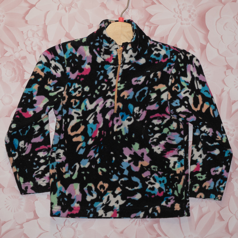 Abstract Floral Fleece Shirt Size 3-4