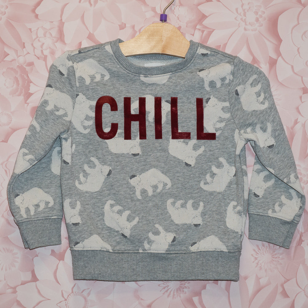 Chill Polar Bear Crewneck Size 3T