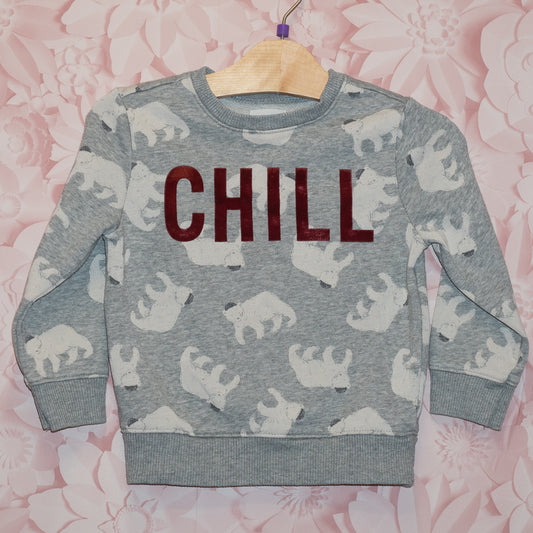 Chill Polar Bear Crewneck Size 3T
