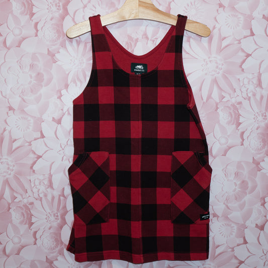 Plaid Jumper Dress Size  7-8