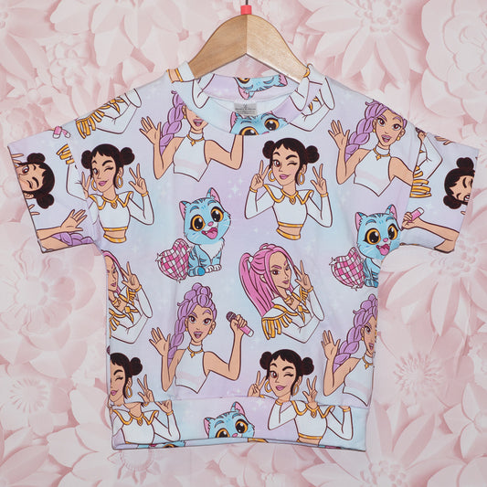 K-Pop Tee & Shorts Set Size 2T