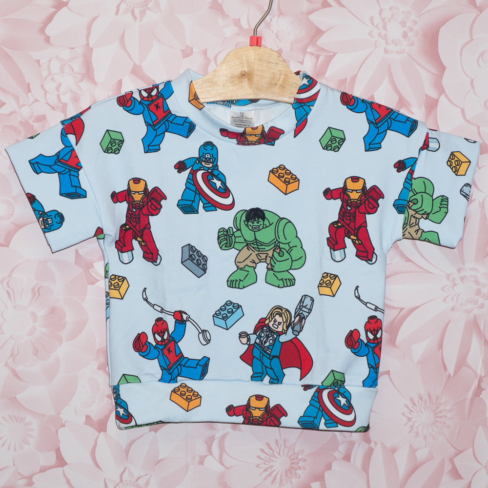 Super Hero Tee & Shorts Set Size 12-18m