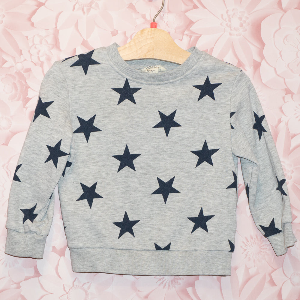 Star Crewneck Sweatshirt Size 2-4Y