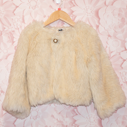 Faux Fur Jacket Size 5/6