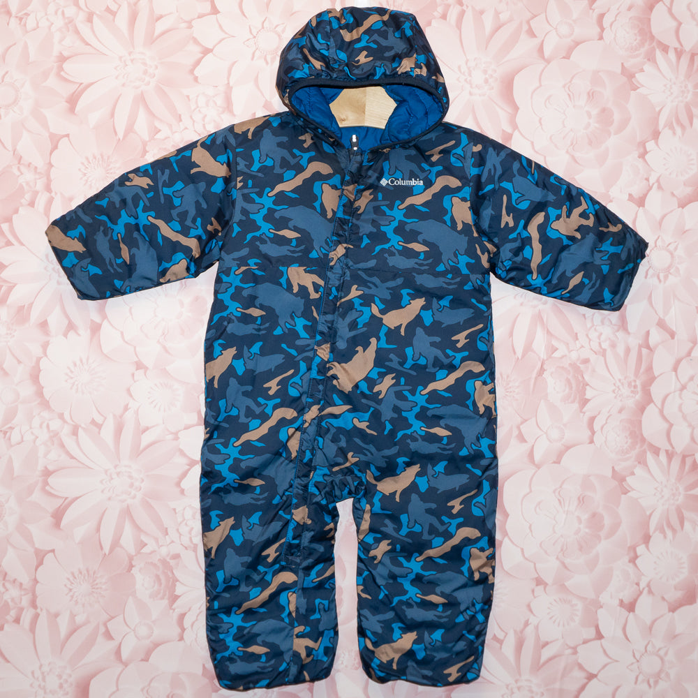 Columbia Patterned Reversible Jacket Size 12-18m
