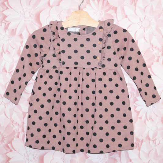 Ruffled Dot Dress Size 2-3