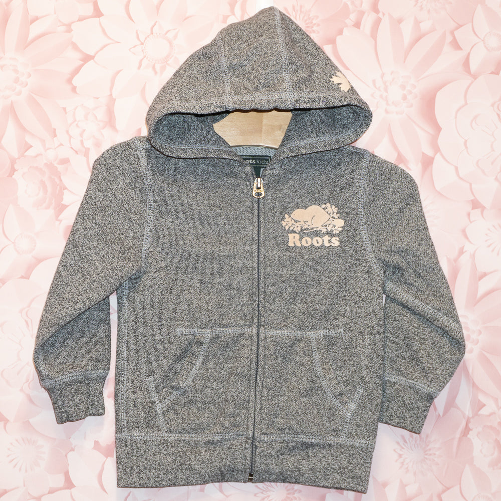 Roots Gray Zip Hoodie Size 3T