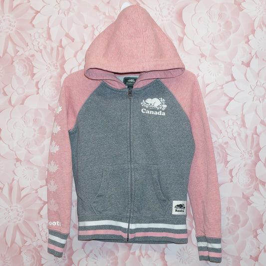 Roots Zip Hoodie Size 7-8