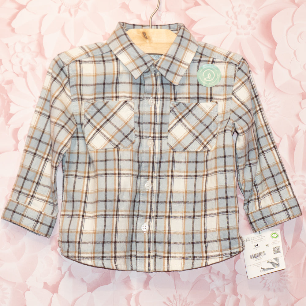Plaid Flannel Shirt Size 18m