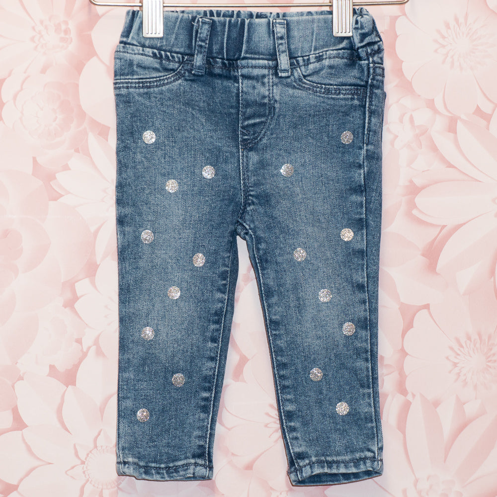 Sparkle Dot Jeans Size 12-18m