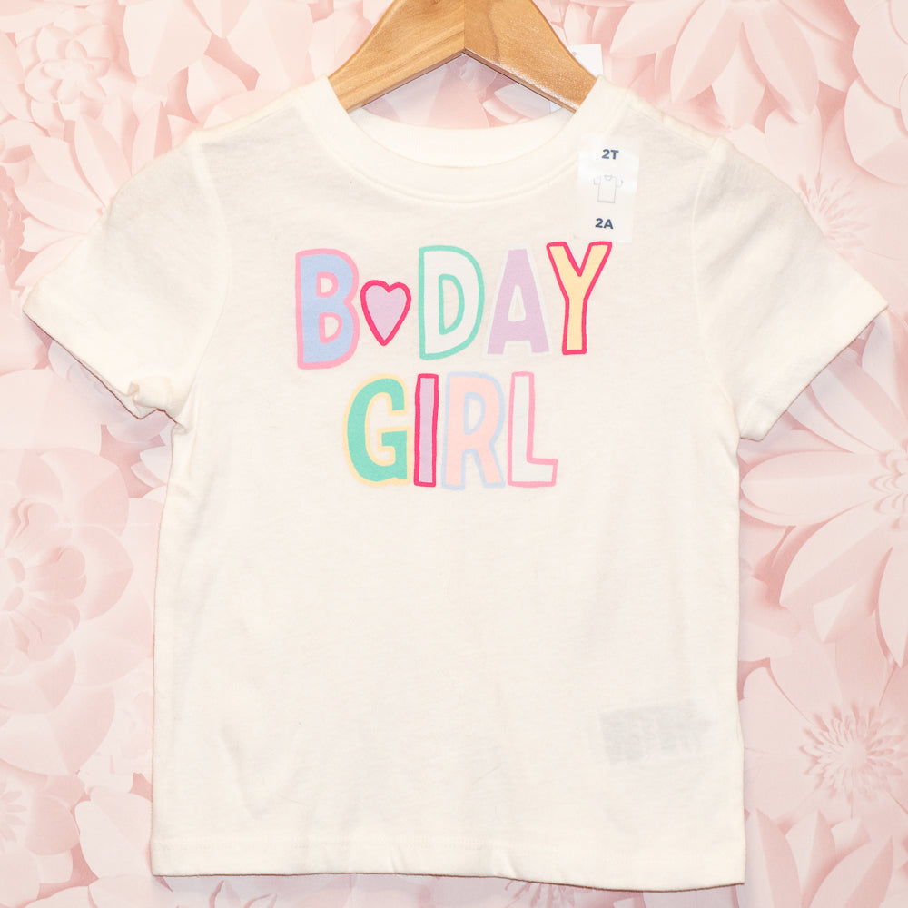 NWT BDay Girl Tee Size 2T