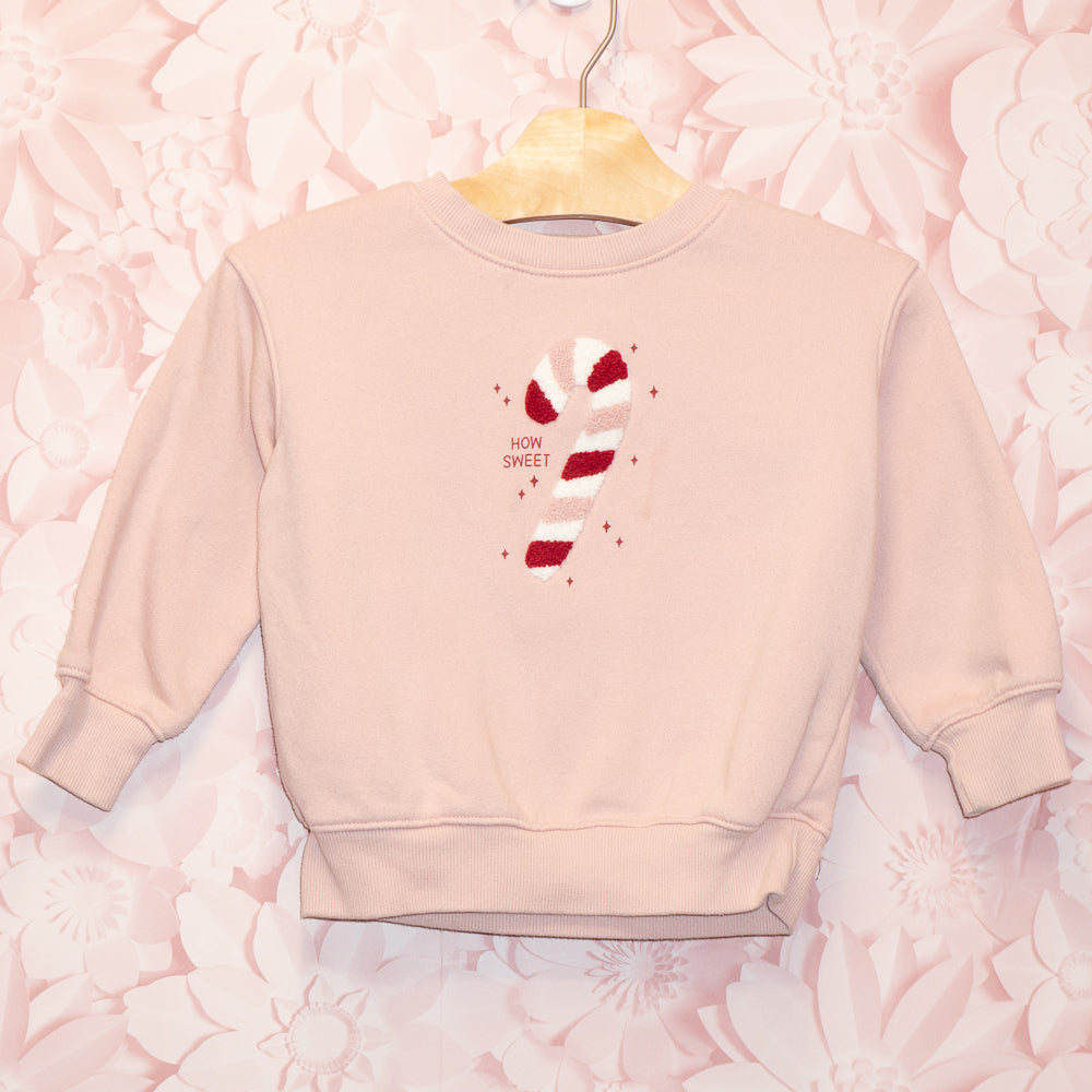 How Sweet Candy Cane Crewneck Size 2T