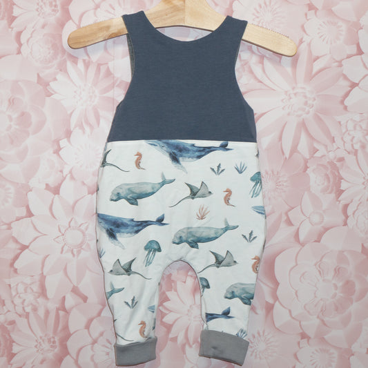 Sea Creature Romper Size 6-12m (estimated)