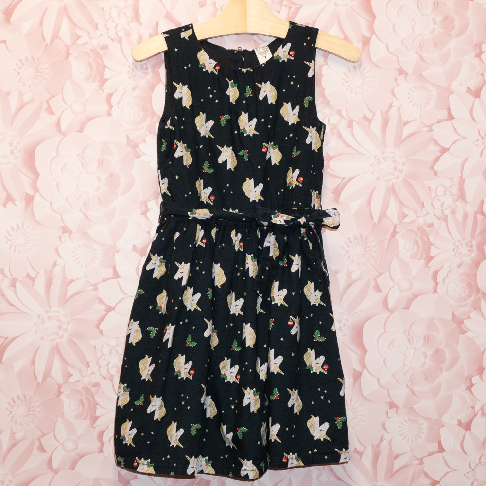 Christmas Unicorn Dress Size 7