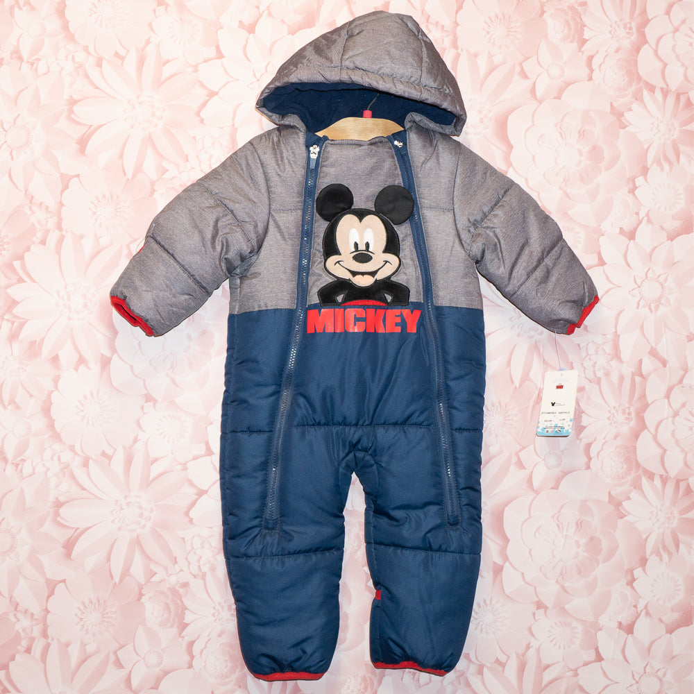 NWT Mickey Snowsuit Size 12-18m