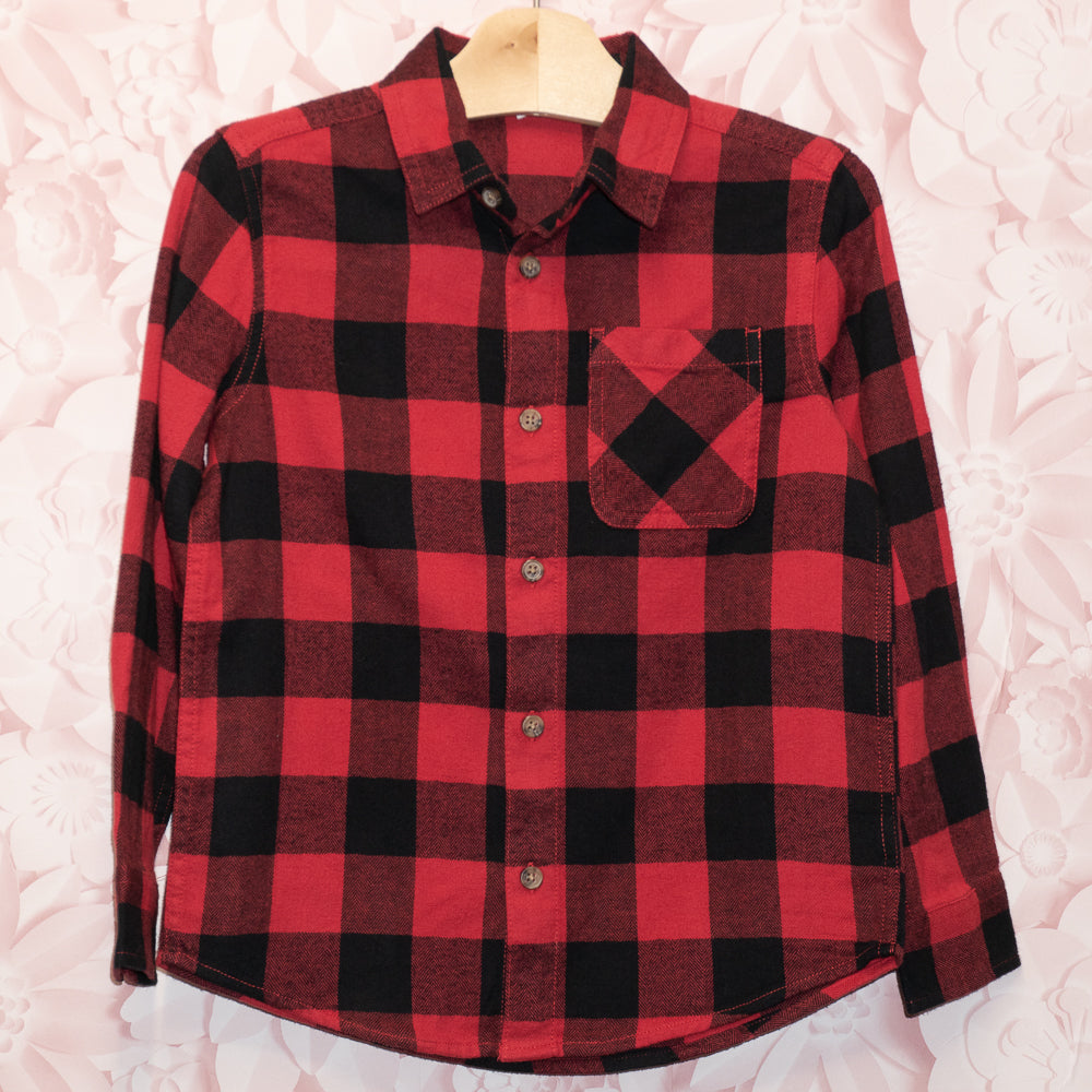 NWT Plaid Flannel Shirt Size 6