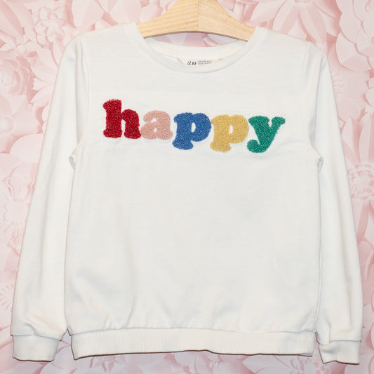 Happy Crewneck Size 6-8Y