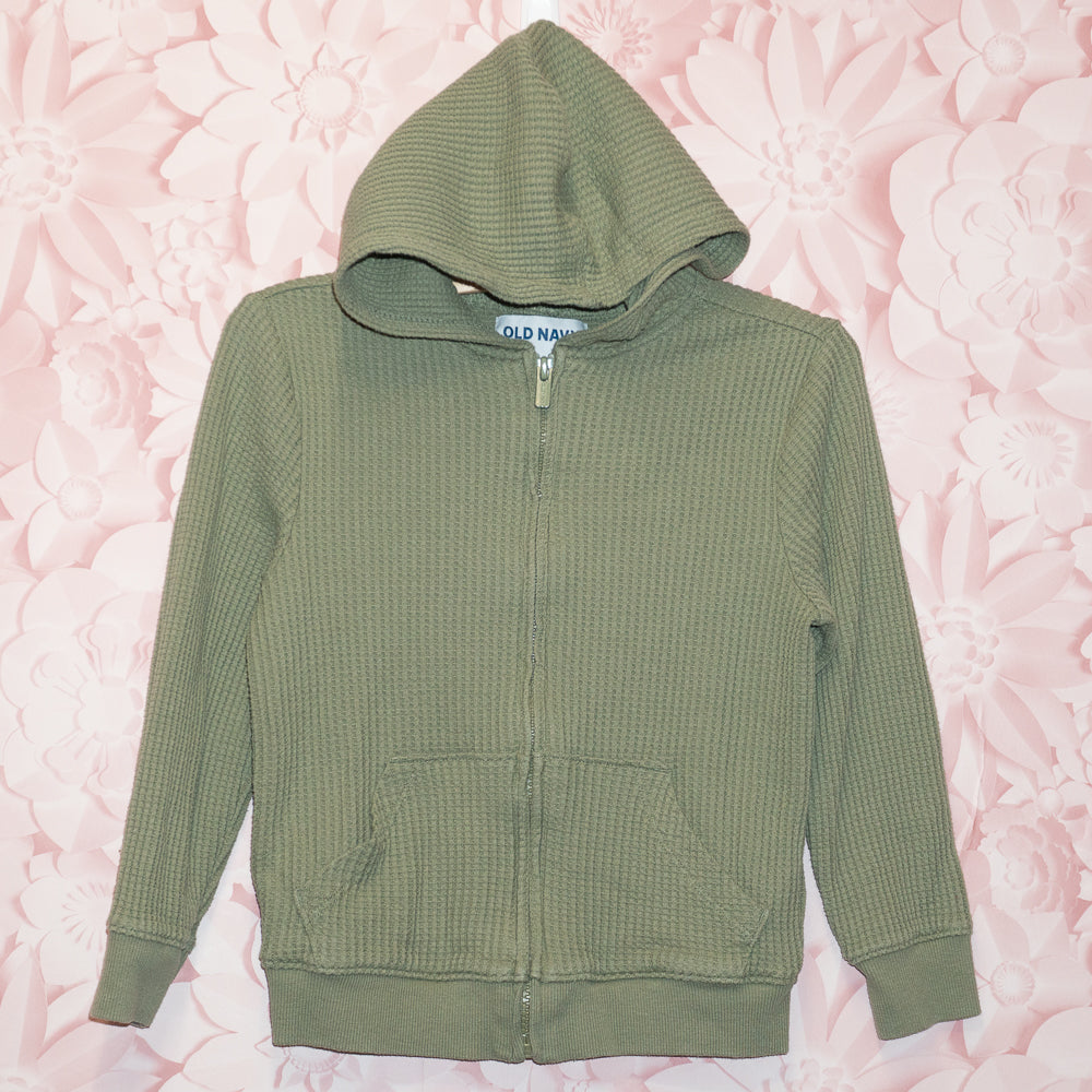 Green Waffle Hoodie Size 5T