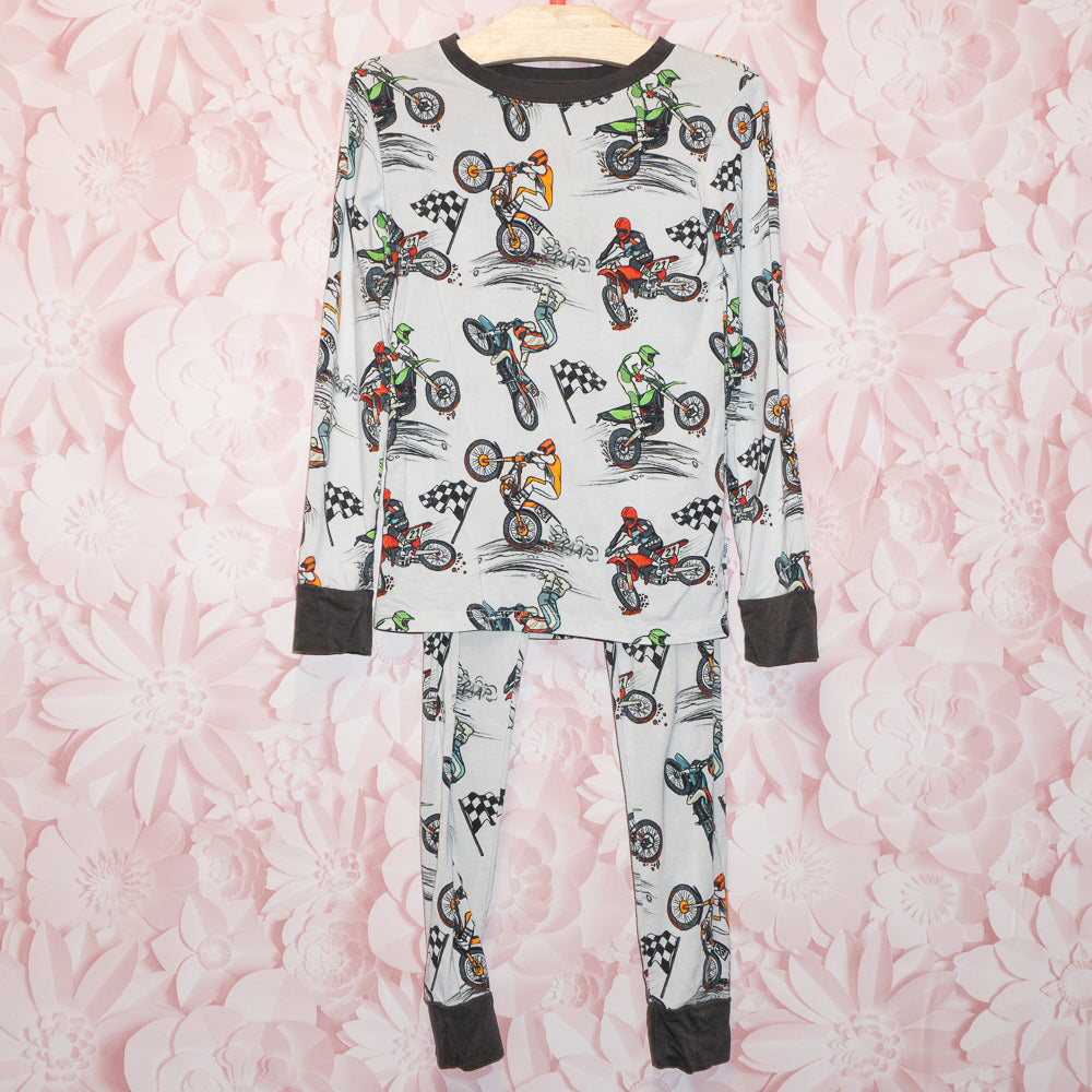 Bamboo Motocross Pajamas Size 5/6T