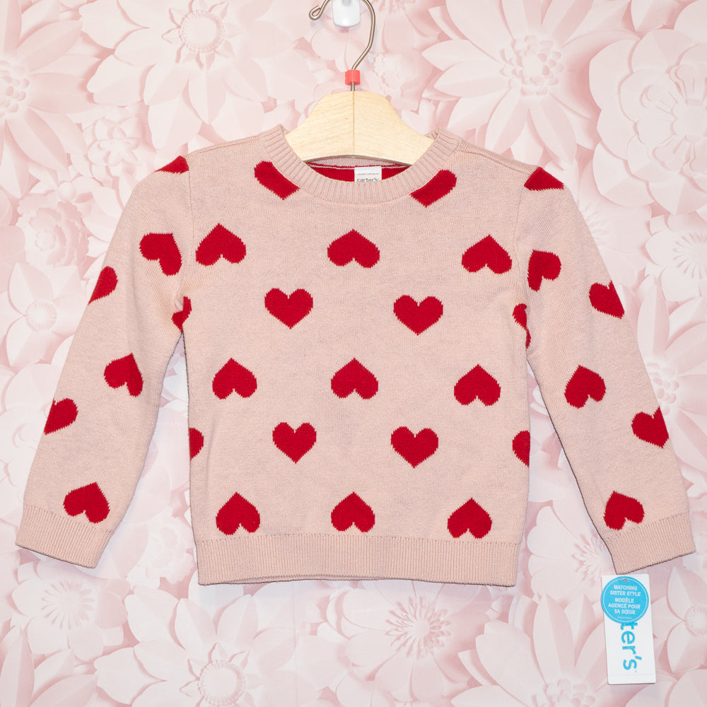 NWT Heart Sweater Size 2T