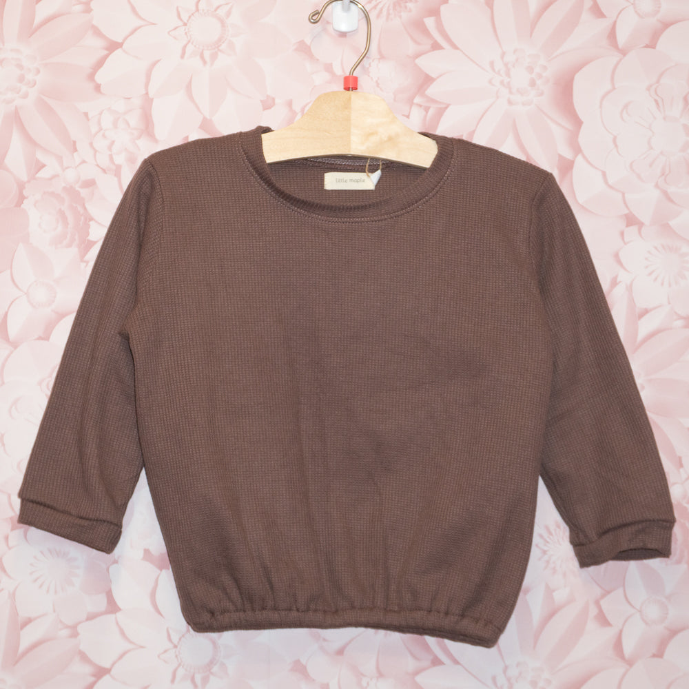 NWT Waffle Crewneck Size 4T