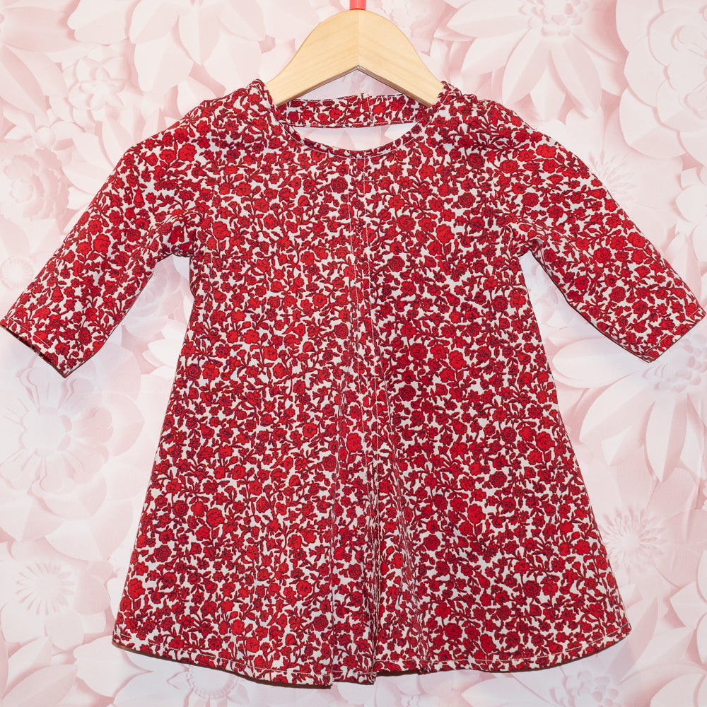 Red Print Dress Size 18-24m