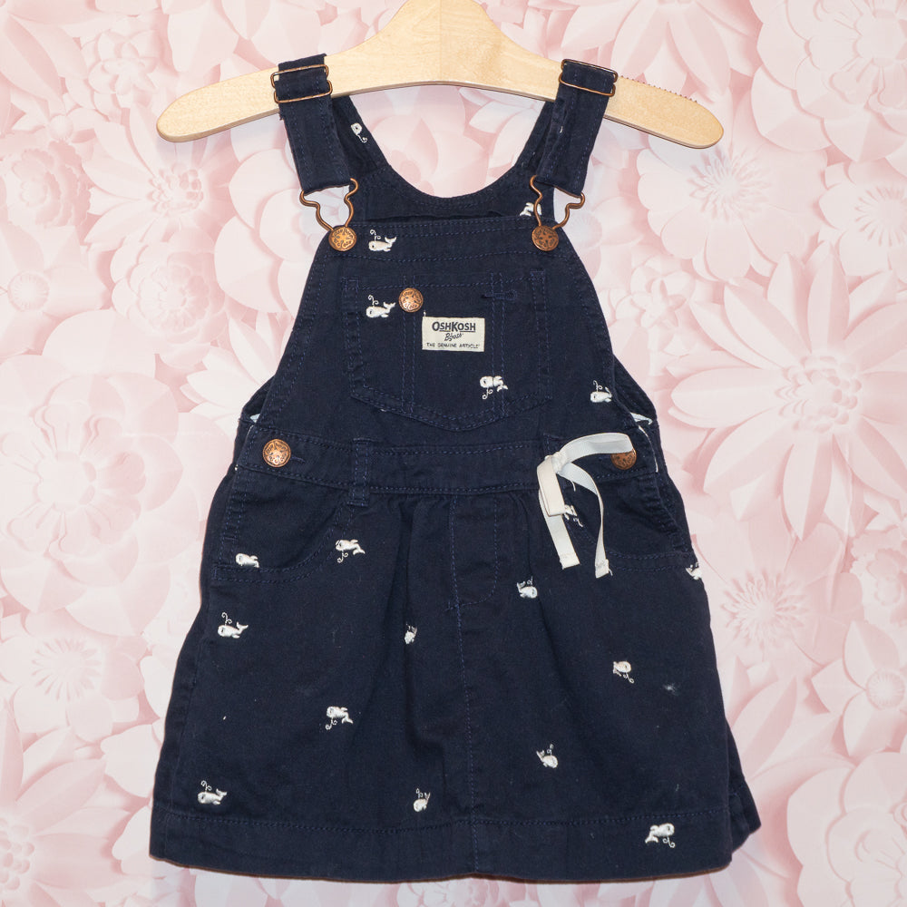 Whale Overall Dress Size 4T
