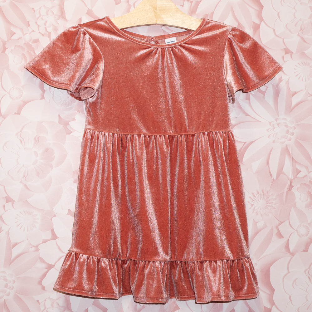 Pink Velour Dress Size 3T