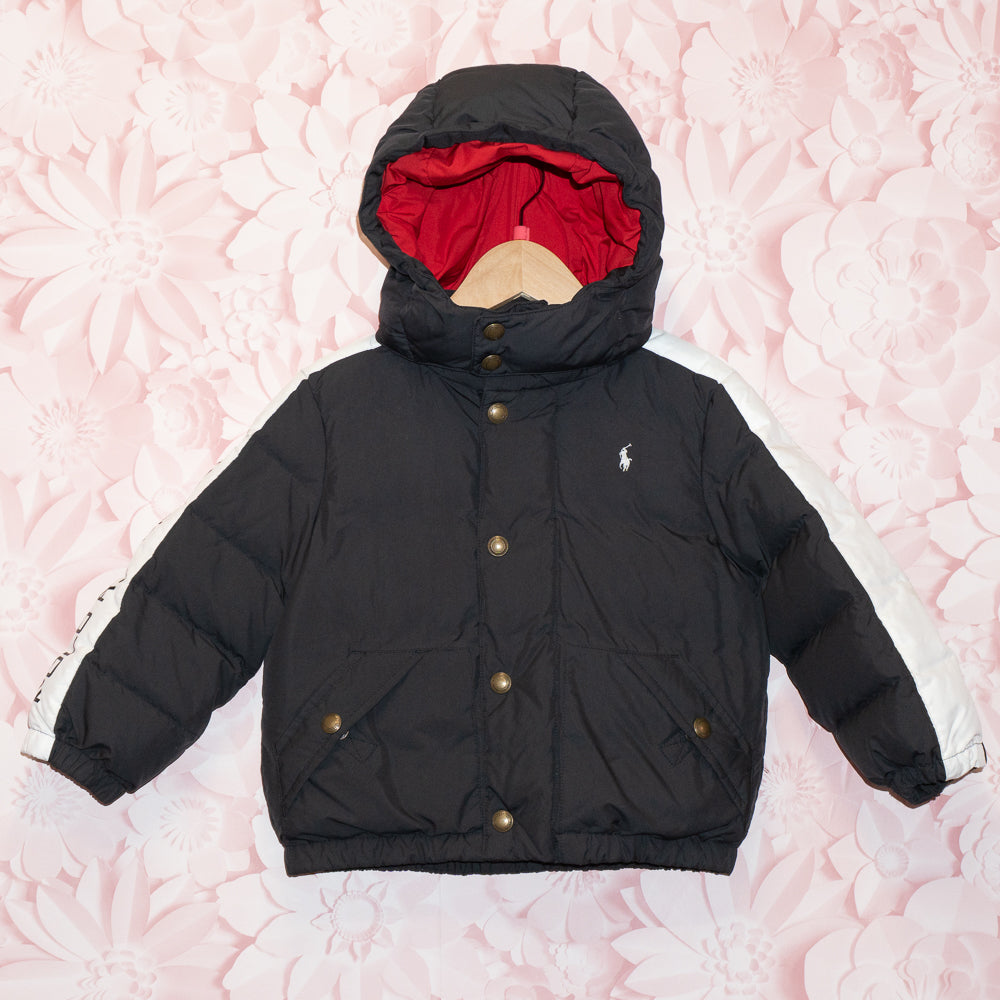 Black Down Puffer Coat Size 3T