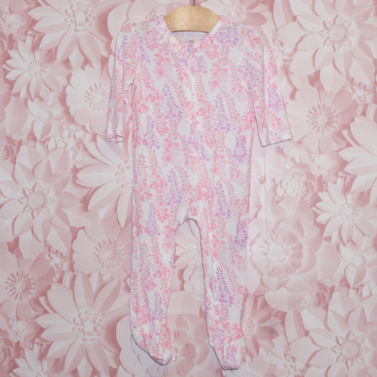 Floral Bamboo Sleeper Size 6m