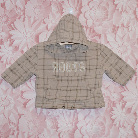 Plaid Hoodie Size 6-12m