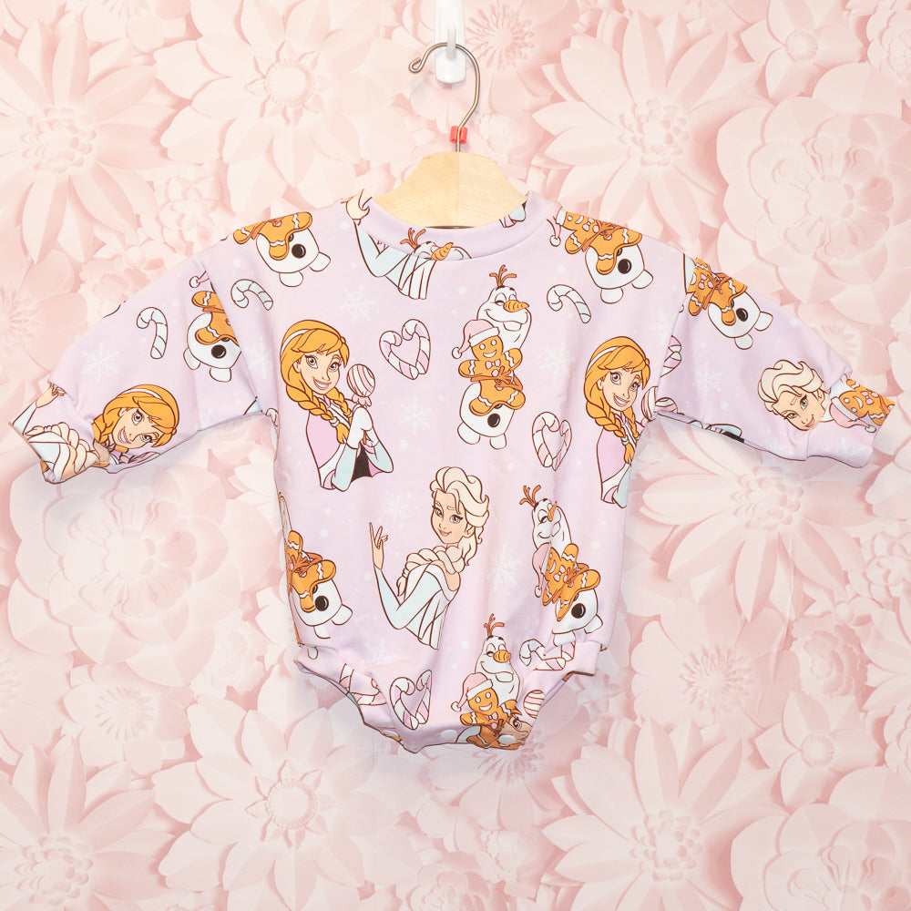 Snow Queen Bubble Romper Size 6-9m