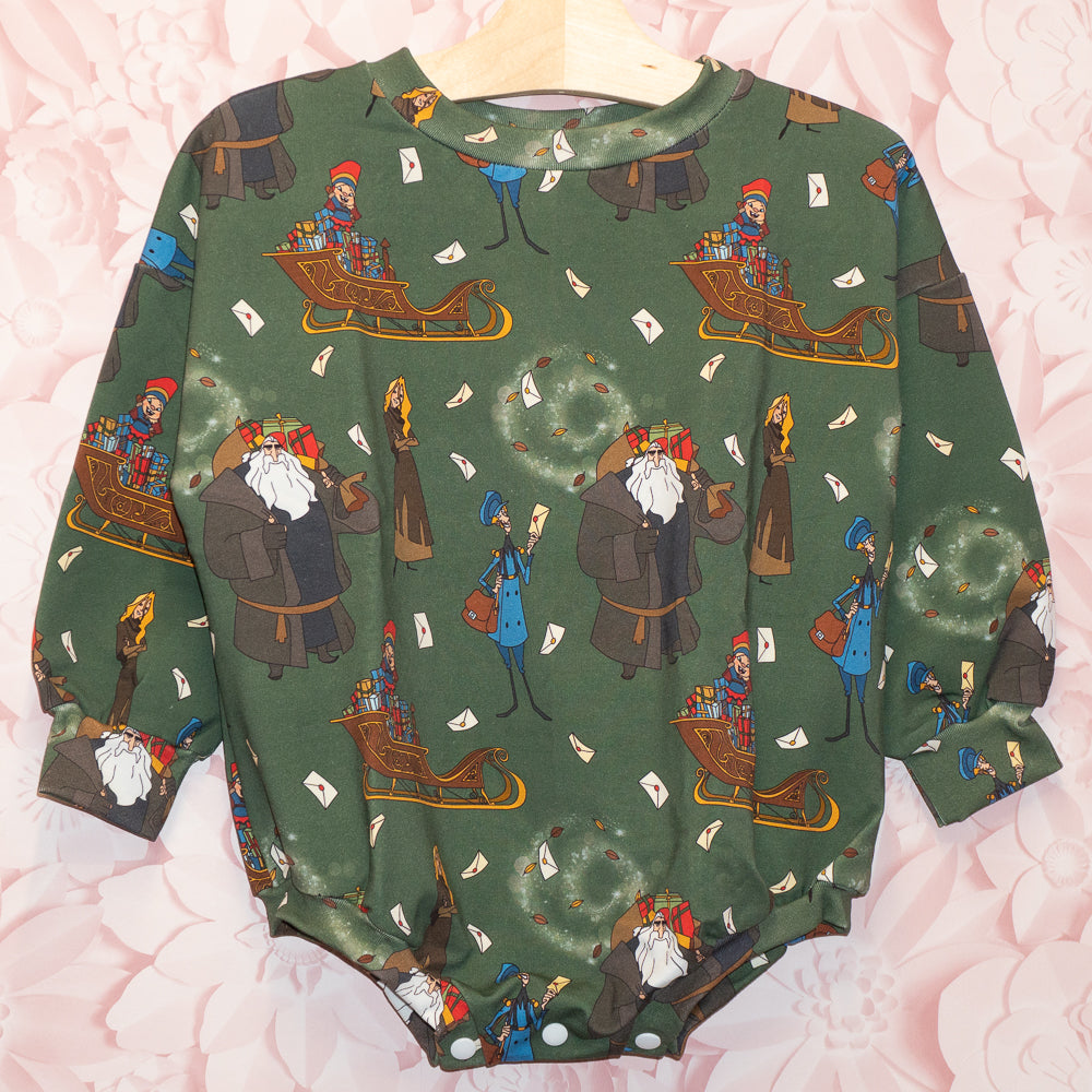 Christmas Santa Klaus Bubble Romper Size 3T